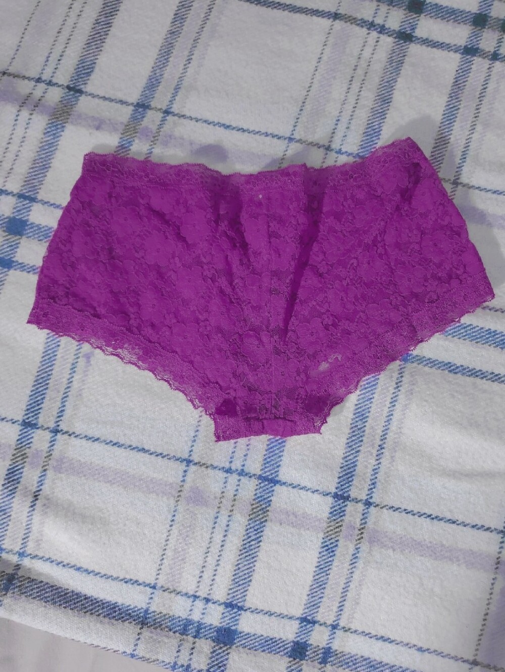 AERIE Low Rise Lace Hipster Pantý in Ultra Violet